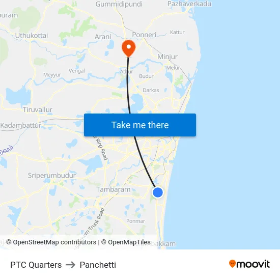 PTC Quarters to Panchetti map
