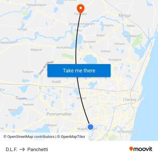 D.L.F. to Panchetti map