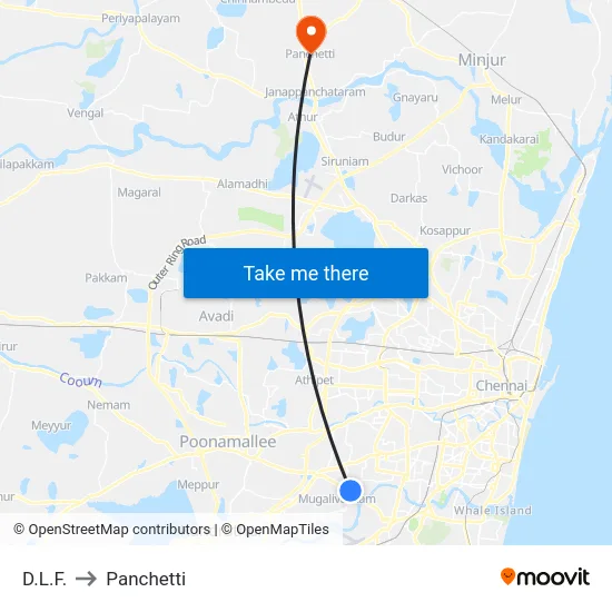 D.L.F. to Panchetti map