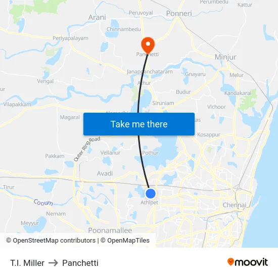 T.I. Miller to Panchetti map