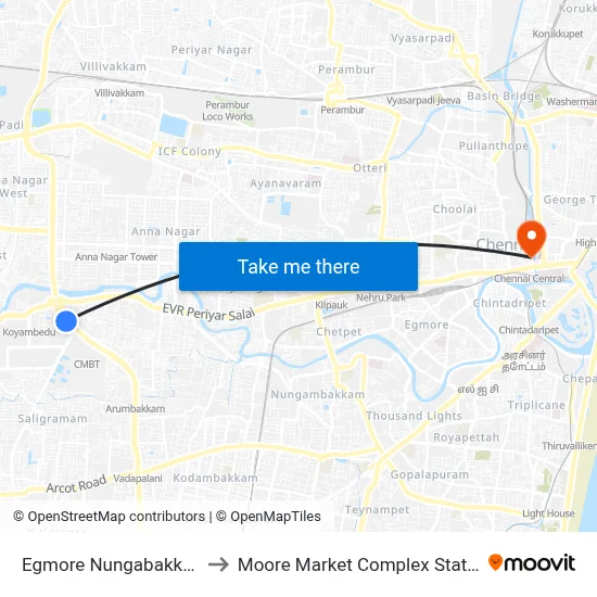 एगमोर नुंगाबक्कम to मूर मार्केट कॉम्प्लेक्स स्टेशन map