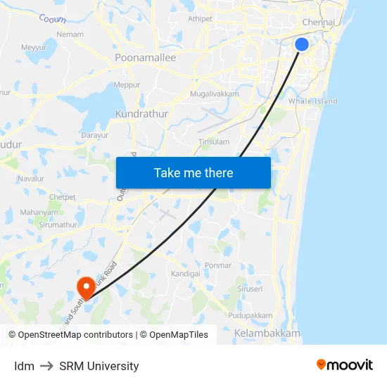 Idm to SRM University map
