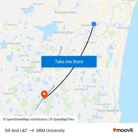 Dlf And L&T to SRM University map