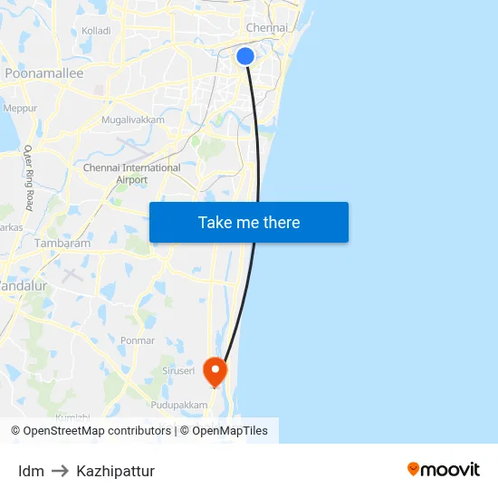 Idm to Kazhipattur map