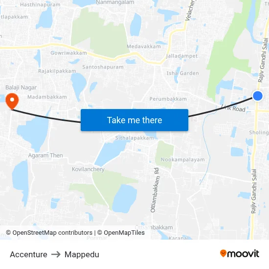 Accenture to Mappedu map