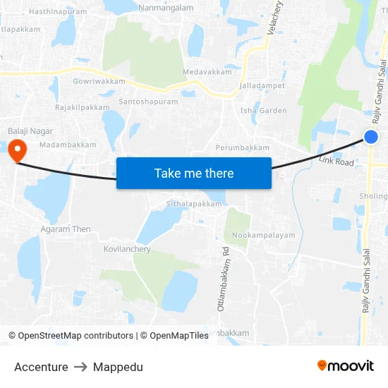 Accenture to Mappedu map
