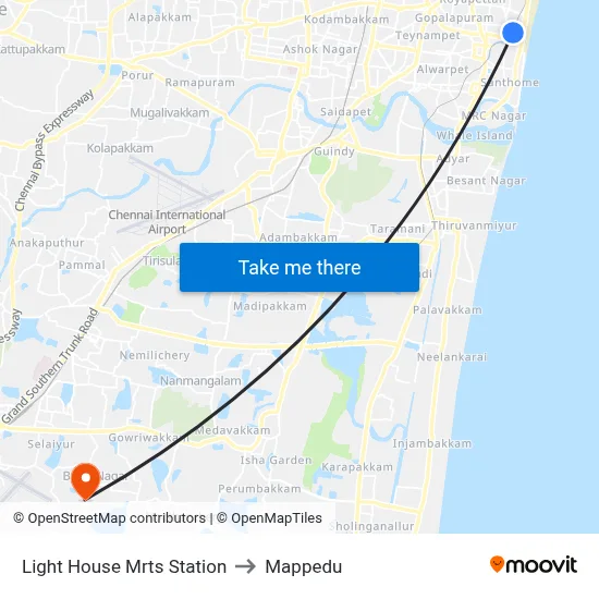 Light House to Mappedu map