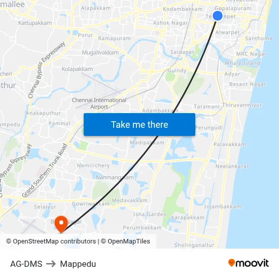 AG-DMS to Mappedu map