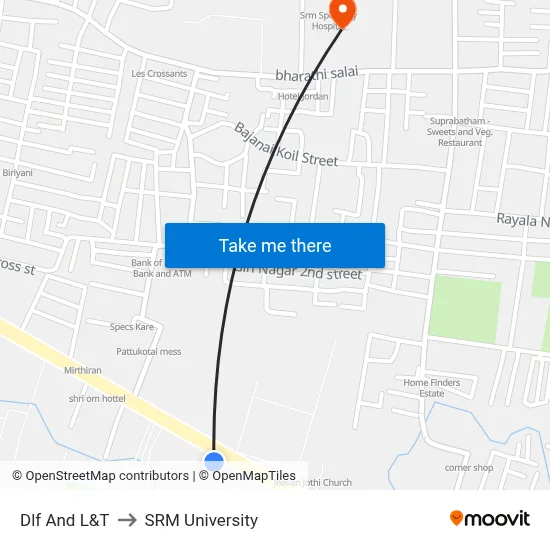 Dlf And L&T to SRM University map