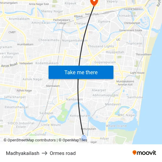 Madhyakailash to Ormes road map