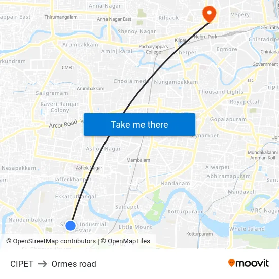 CIPET to Ormes road map