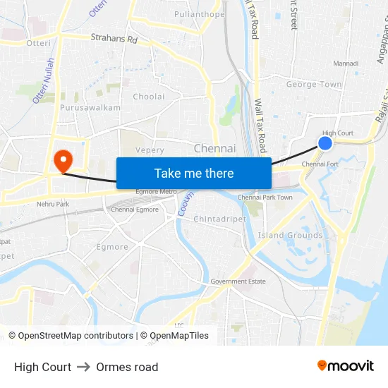 High Court to Ormes road map