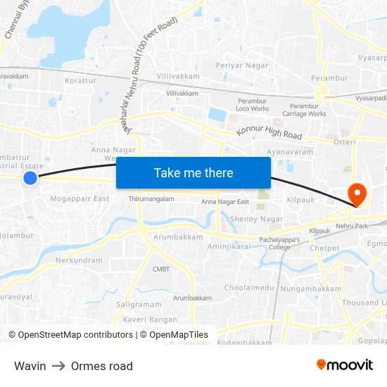 Wavin to Ormes road map