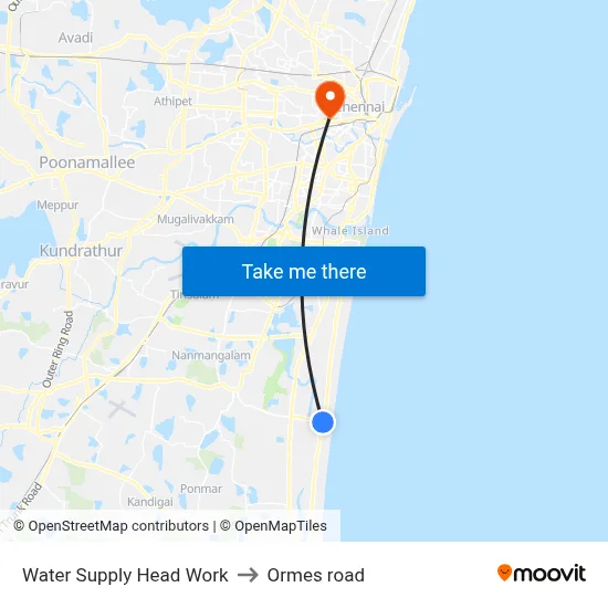 Water Supply Head Work to Ormes road map