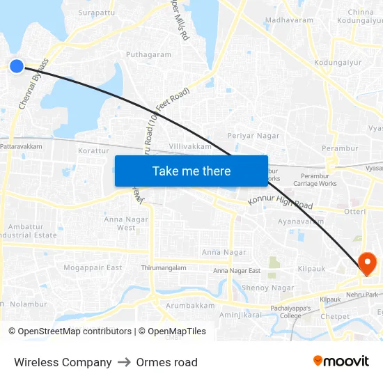 Wireless Company to Ormes road map
