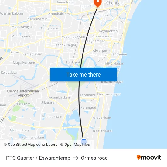 PTC Quarter / Eswarantemp to Ormes road map
