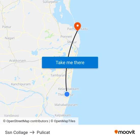 Ssn Collage to Pulicat map