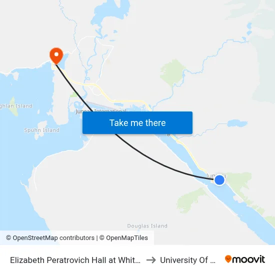 Elizabeth Peratrovich Hall at Whittier Street And Willoughby Avenue to University Of Alaska Southeast map