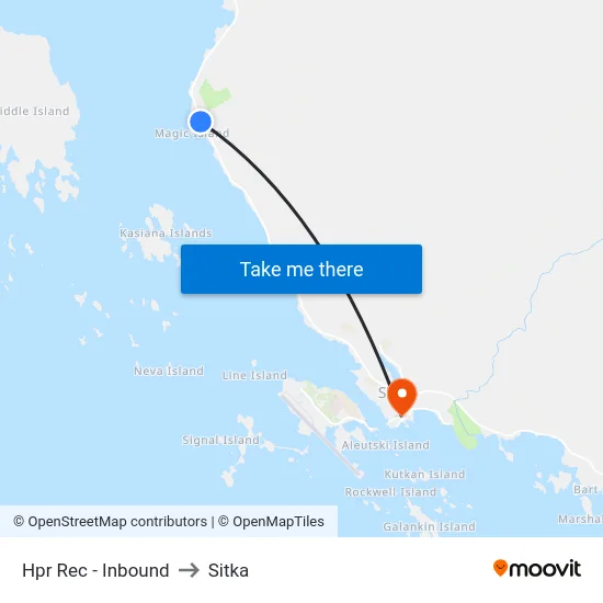 Hpr Rec - Inbound to Sitka map