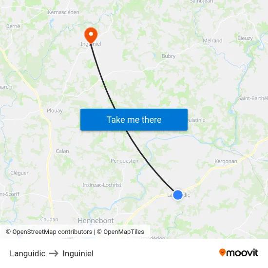 Languidic to Inguiniel map
