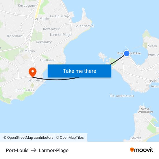 Port-Louis to Larmor-Plage map