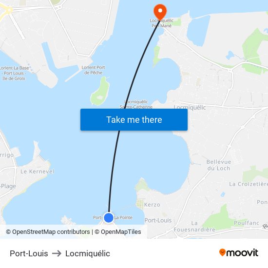 Port-Louis to Locmiquélic map