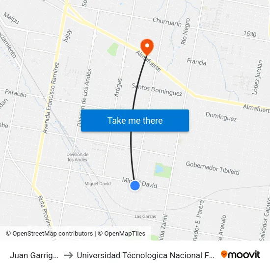 Juan Garrigó, 2003-2101 to Universidad Técnologica Nacional Facultad Regional Paraná (Utn Frp) map