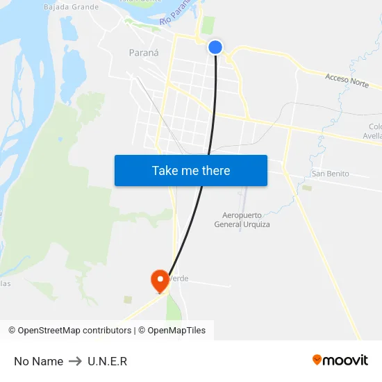 No Name to U.N.E.R map