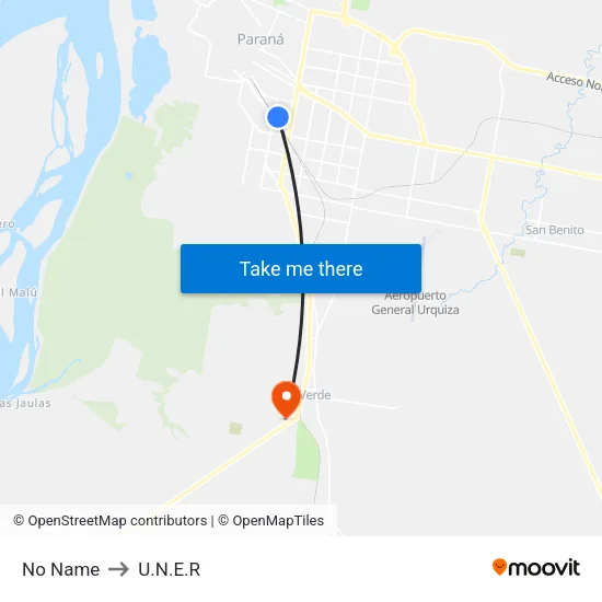 No Name to U.N.E.R map