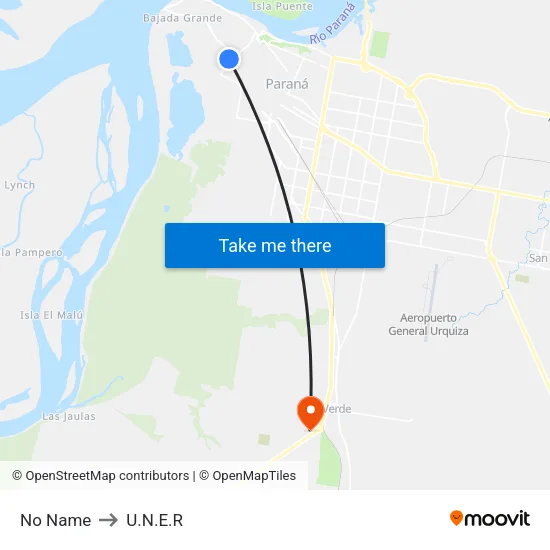 No Name to U.N.E.R map