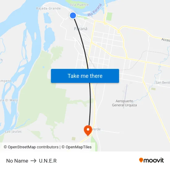 No Name to U.N.E.R map