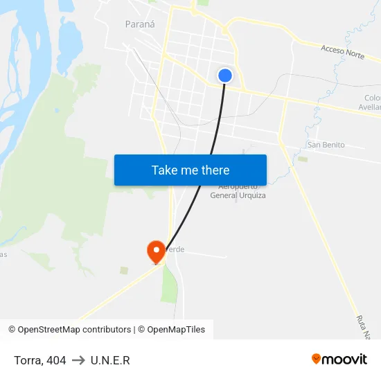 Torra, 404 to U.N.E.R map