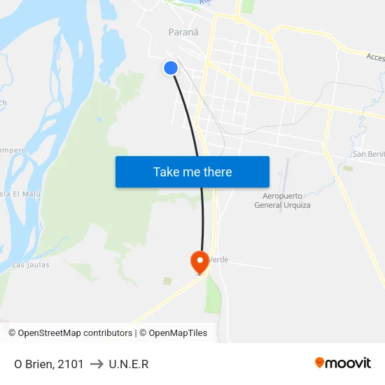 O Brien, 2101 to U.N.E.R map