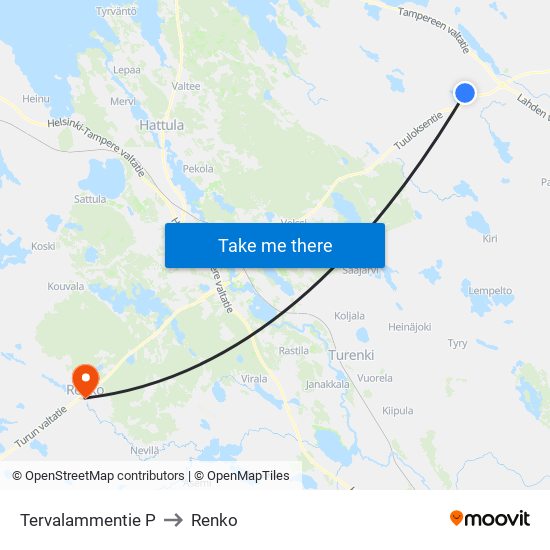 Tervalammentie P to Renko map