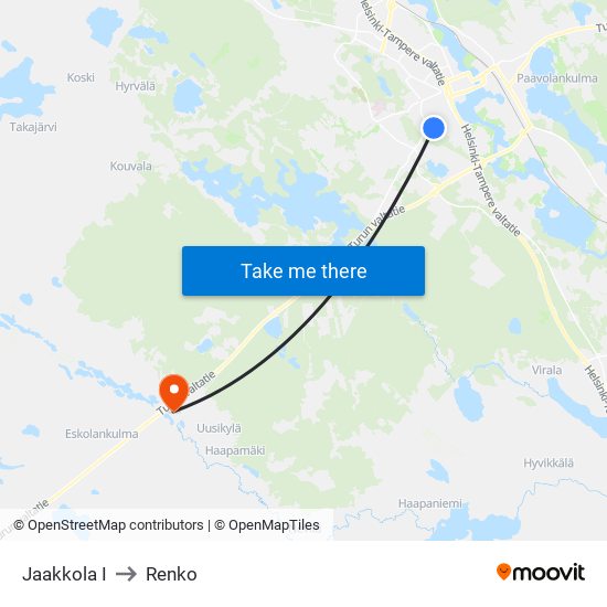 Jaakkola I to Renko map