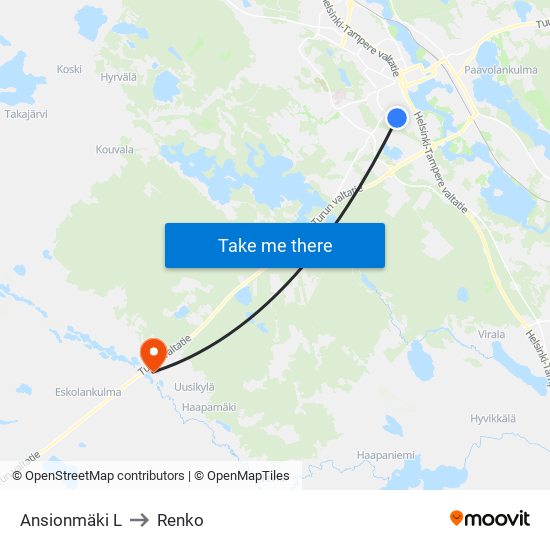 Ansionmäki L to Renko map