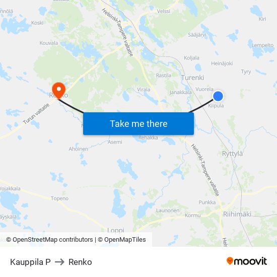 Kauppila P to Renko map