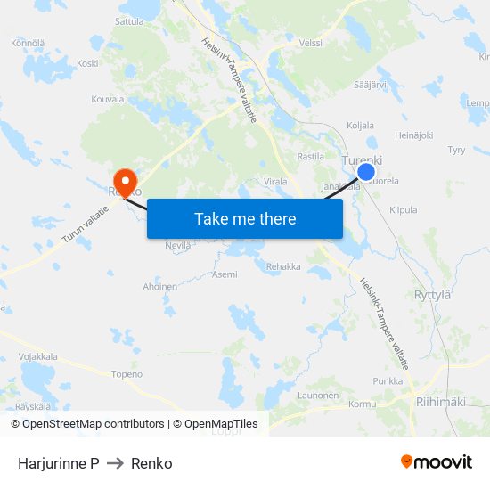 Harjurinne P to Renko map