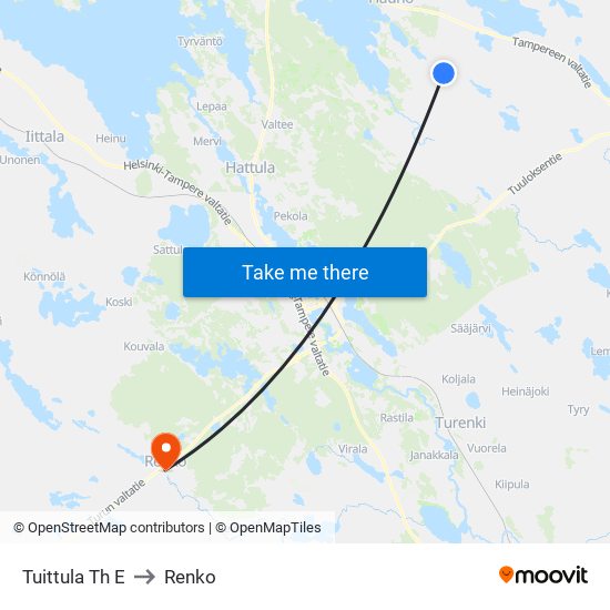 Tuittula Th E to Renko map