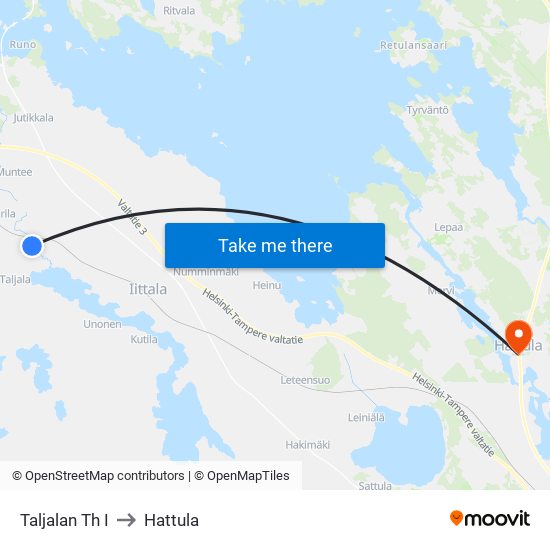 Taljalan Th I to Hattula map