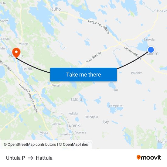 Untula P to Hattula map