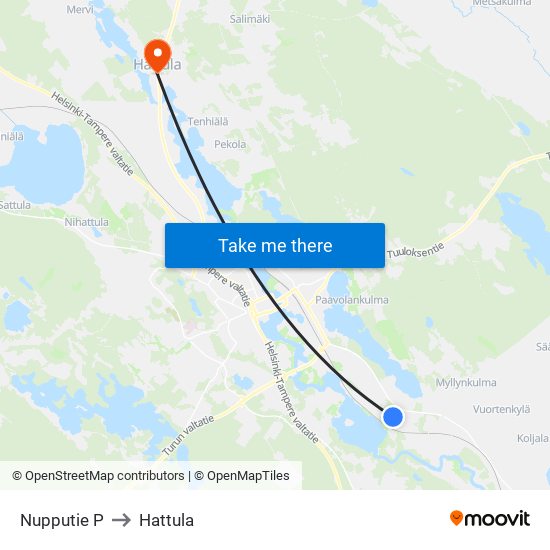 Nupputie P to Hattula map