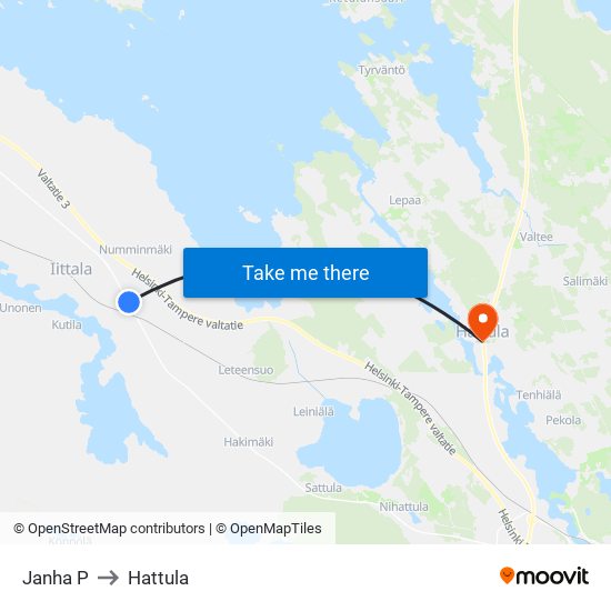 Janha P to Hattula map