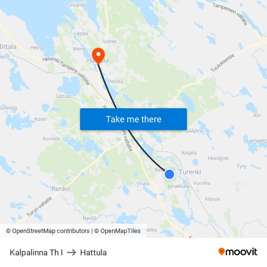 Kalpalinna Th I to Hattula map