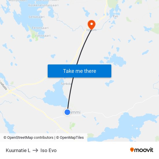 Kuurnatie L to Iso Evo map