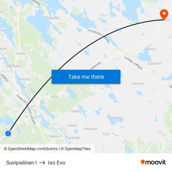 Suvipielinen I to Iso Evo map