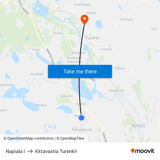 Napiala I to Kktavastia Turenki! map