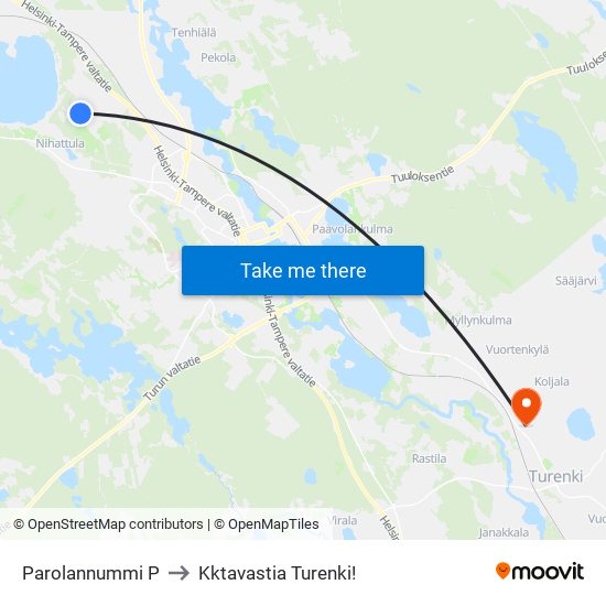 Parolannummi P to Kktavastia Turenki! map