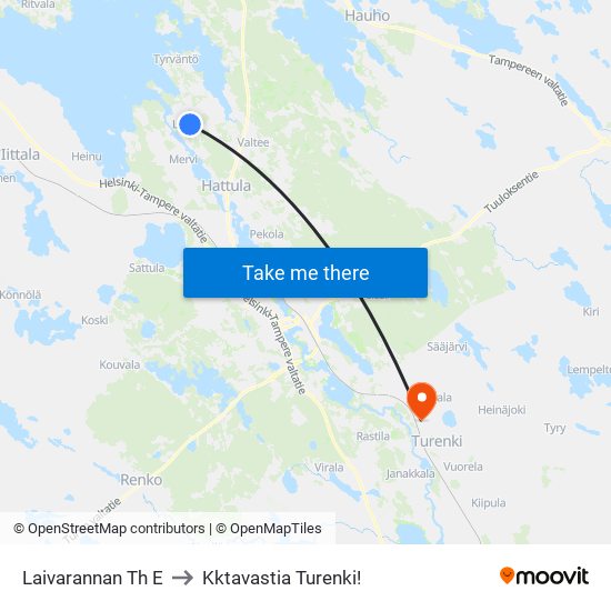 Laivarannan Th E to Kktavastia Turenki! map