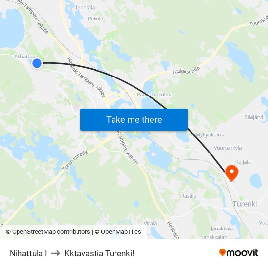 Nihattula I to Kktavastia Turenki! map